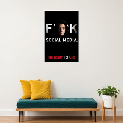 Mr Robot Movie Thriller Action Crime Poster Wall Art Print Home Wall Decor - xonomax