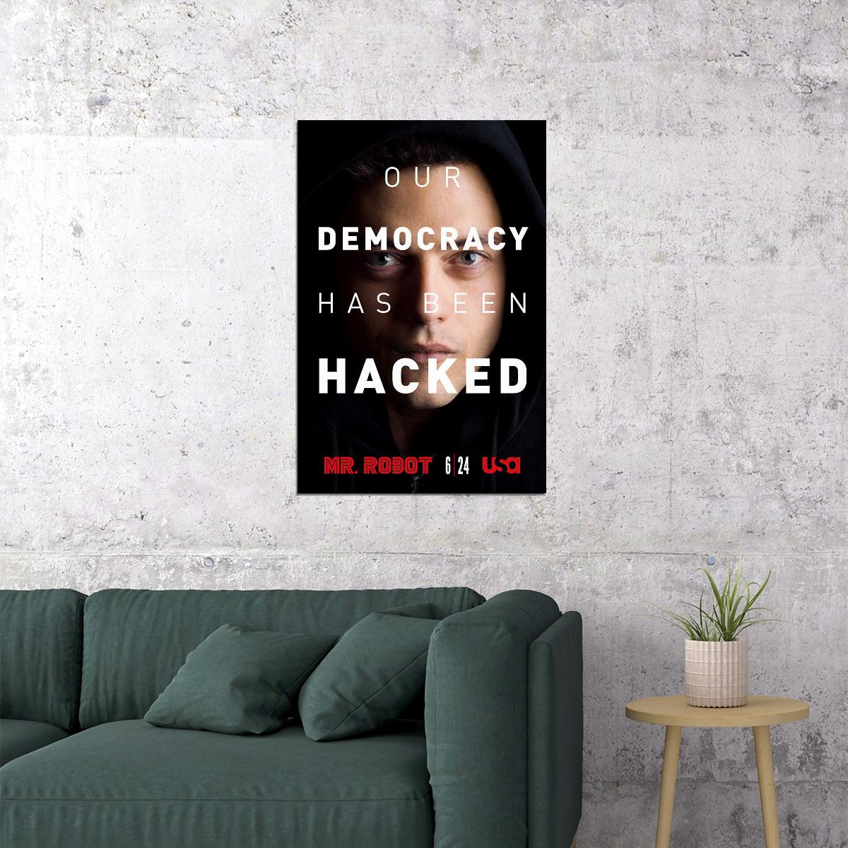 Mr Robot Movie Crime Thriller Action Poster Wall Art Print Home Wall Decor - xonomax