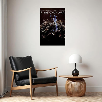 Middle Earth Shadow Of War Video Adventure Poster Wall Art Print Home Wall Decor