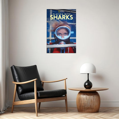 Playing With Sharks Movie Documentary Action Poster Wall Art Print Home Wall Decor - xonomax