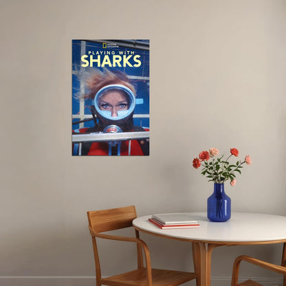 Playing With Sharks Movie Documentary Action Poster Wall Art Print Home Wall Decor - xonomax