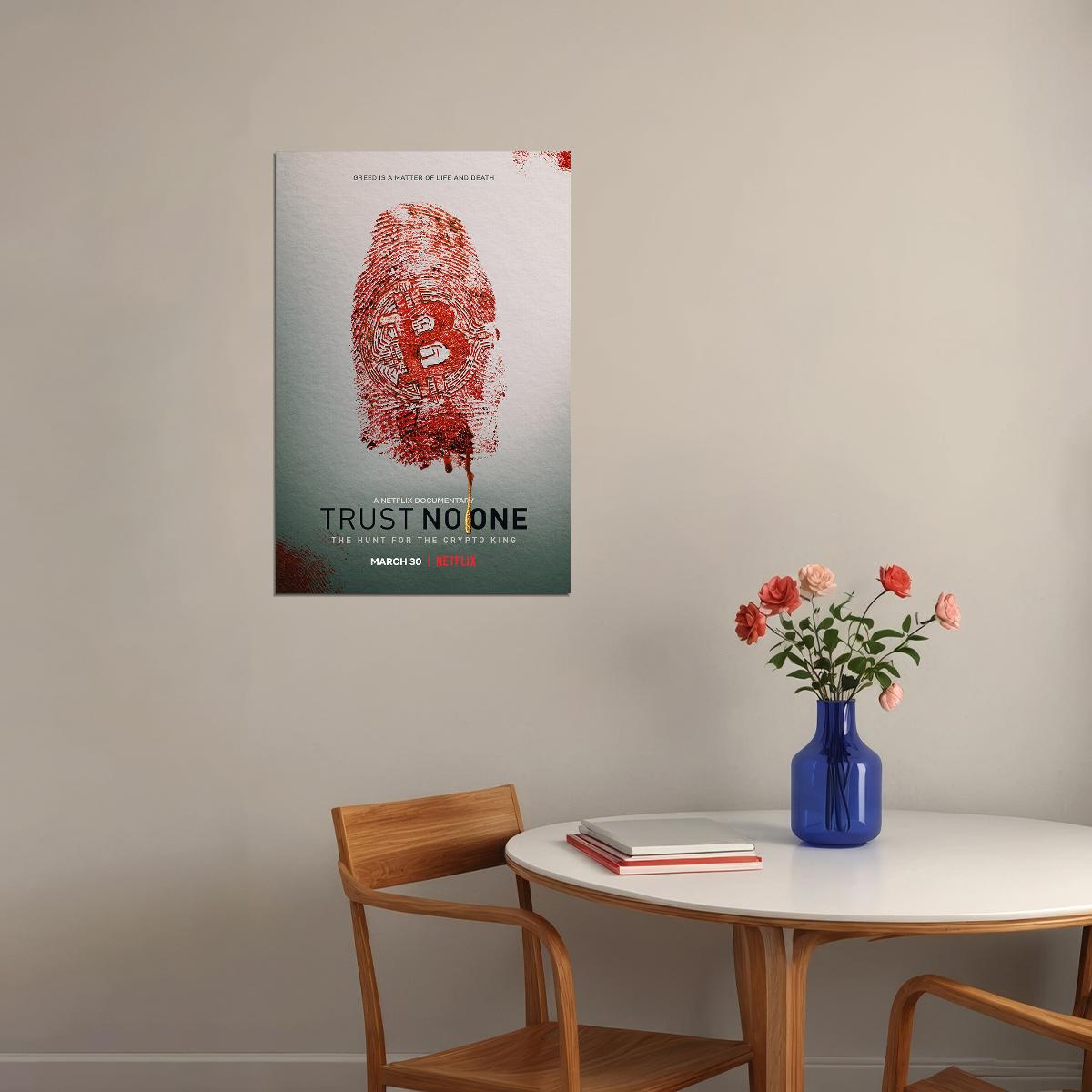 Trust No One: The Hunt For The Crypto King Movie Crime Poster Wall Art Print Home Wall Decor - xonomax