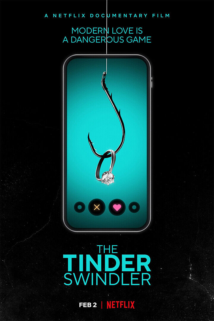 The Tinder Swindler Movie Documentary Crime Poster Wall Art Print Home Wall Decor - xonomax