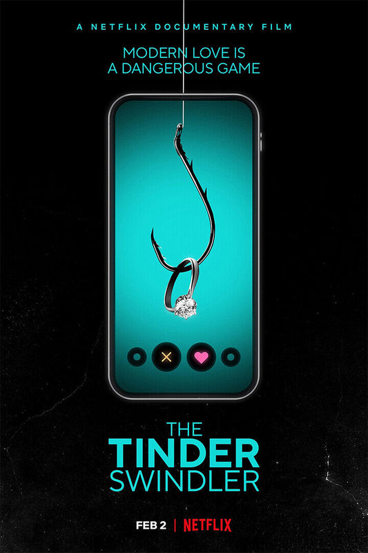 The Tinder Swindler Movie Documentary Crime Poster Wall Art Print Home Wall Decor - xonomax