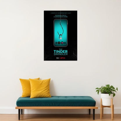 The Tinder Swindler Movie Documentary Crime Poster Wall Art Print Home Wall Decor - xonomax
