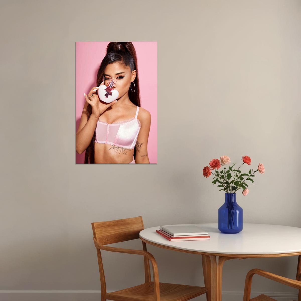 Ariana Grande Thank U Next 2019 Music Cover Poster Wall Art Print Home Wall Decor - xonomax