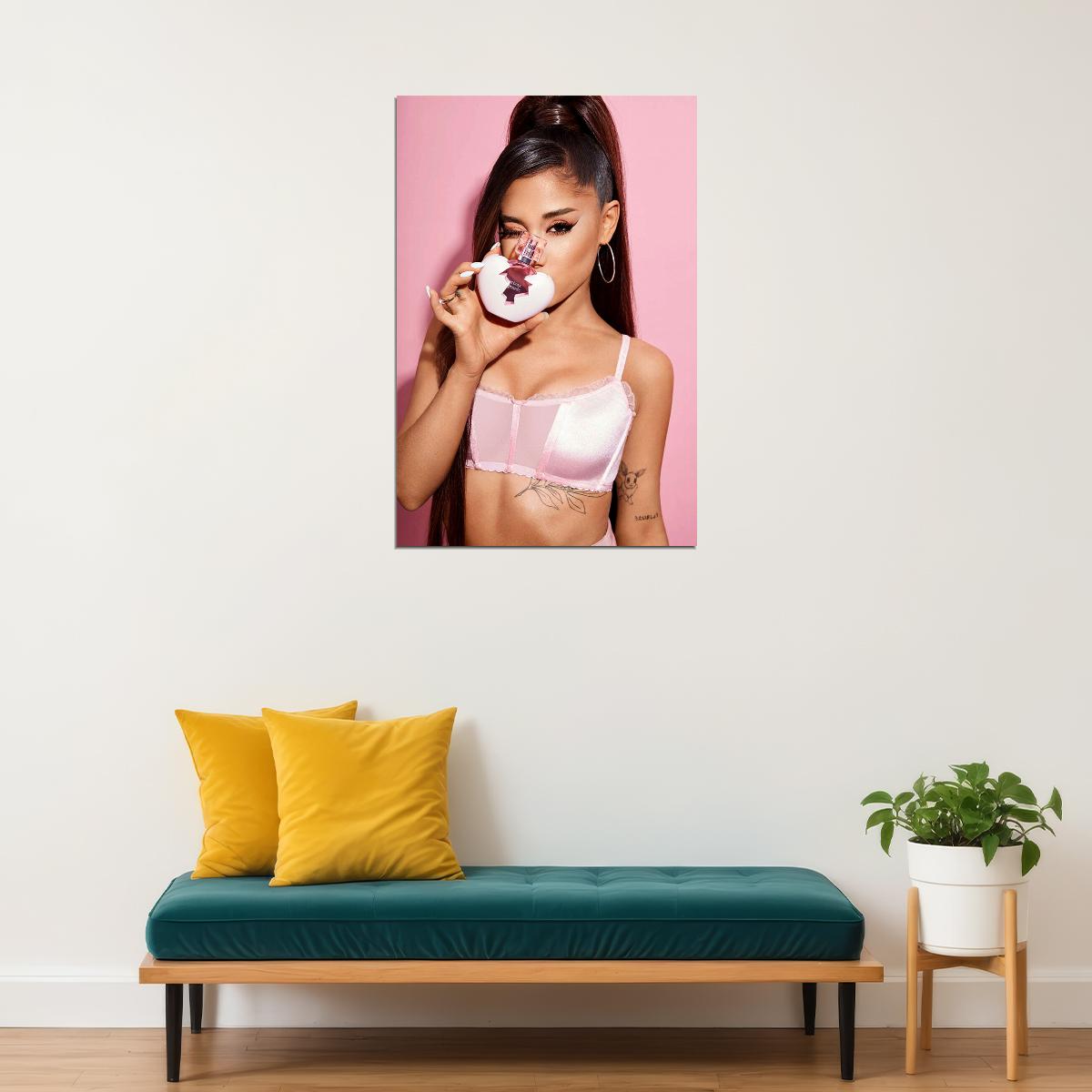 Ariana Grande Thank U Next 2019 Music Cover Poster Wall Art Print Home Wall Decor - xonomax