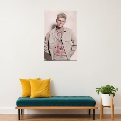 Machine Gun Kelly Bad Boy Artist Poster Wall Art Print Home Wall Decor - xonomax