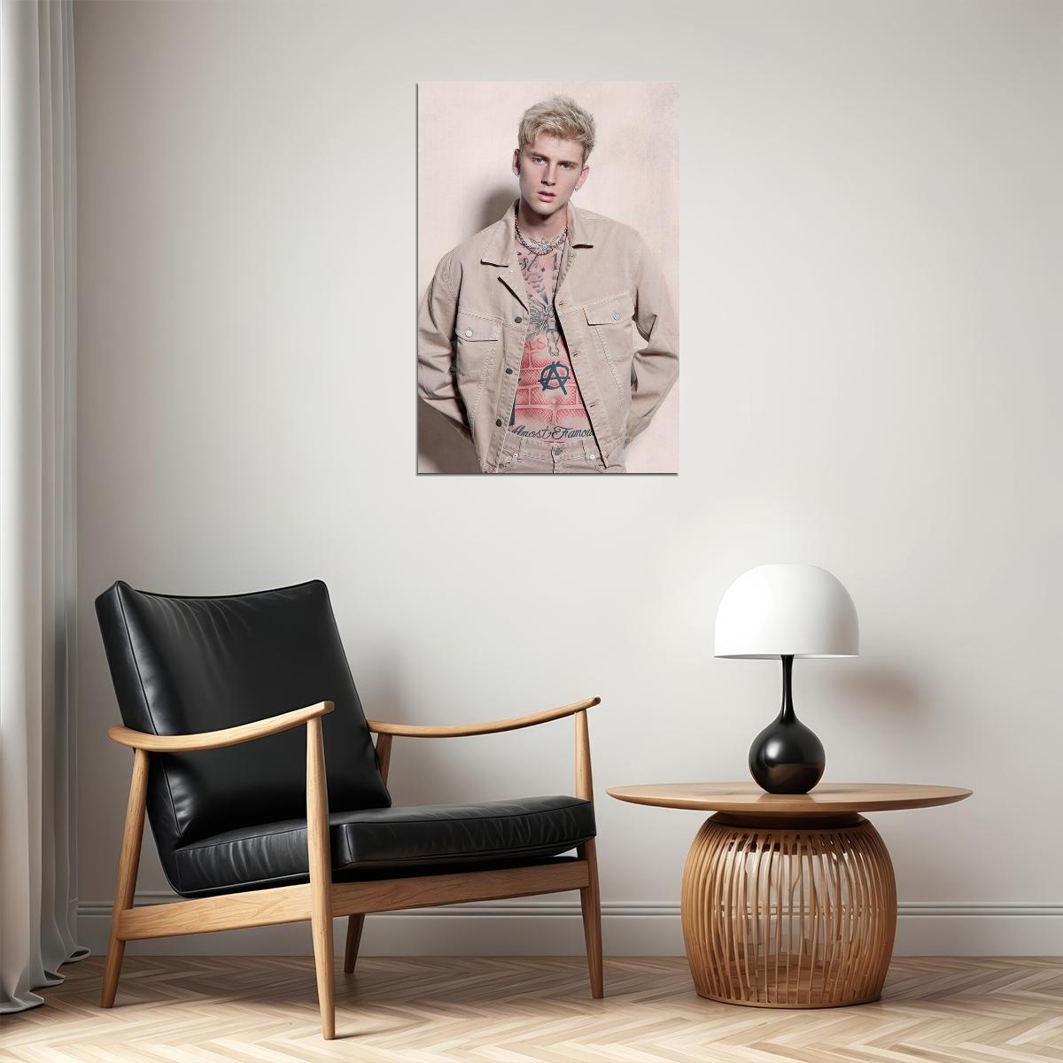 Machine Gun Kelly Bad Boy Artist Poster Wall Art Print Home Wall Decor - xonomax