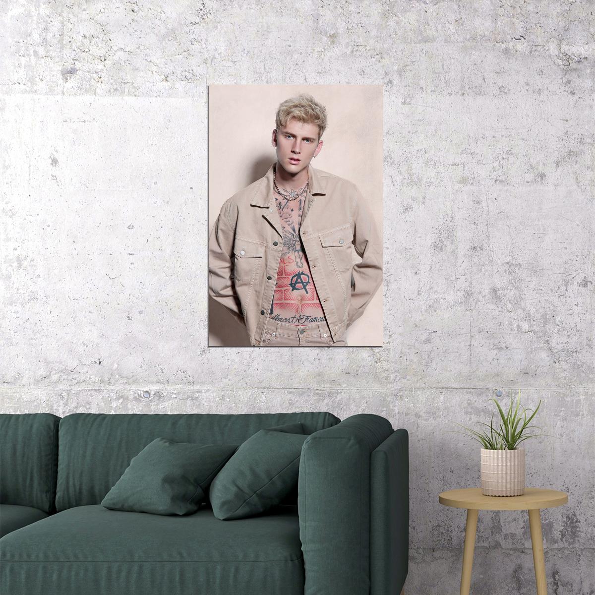 Machine Gun Kelly Bad Boy Artist Poster Wall Art Print Home Wall Decor - xonomax