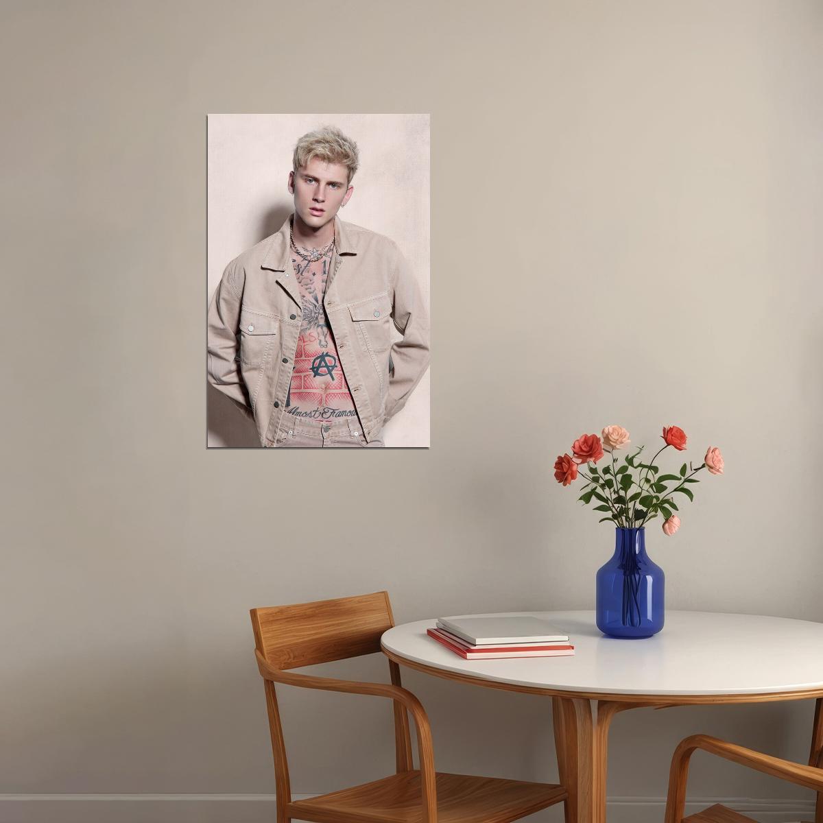 Machine Gun Kelly Bad Boy Artist Poster Wall Art Print Home Wall Decor - xonomax