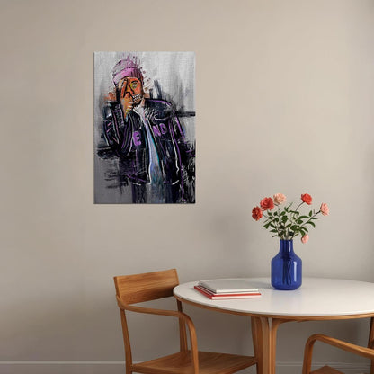 Asap Ant Album Lil Black Jean Jacket Poster Wall Art Print Home Wall Decor - xonomax