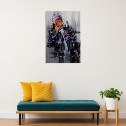 Asap Ant Album Lil Black Jean Jacket Poster Wall Art Print Home Wall Decor - xonomax
