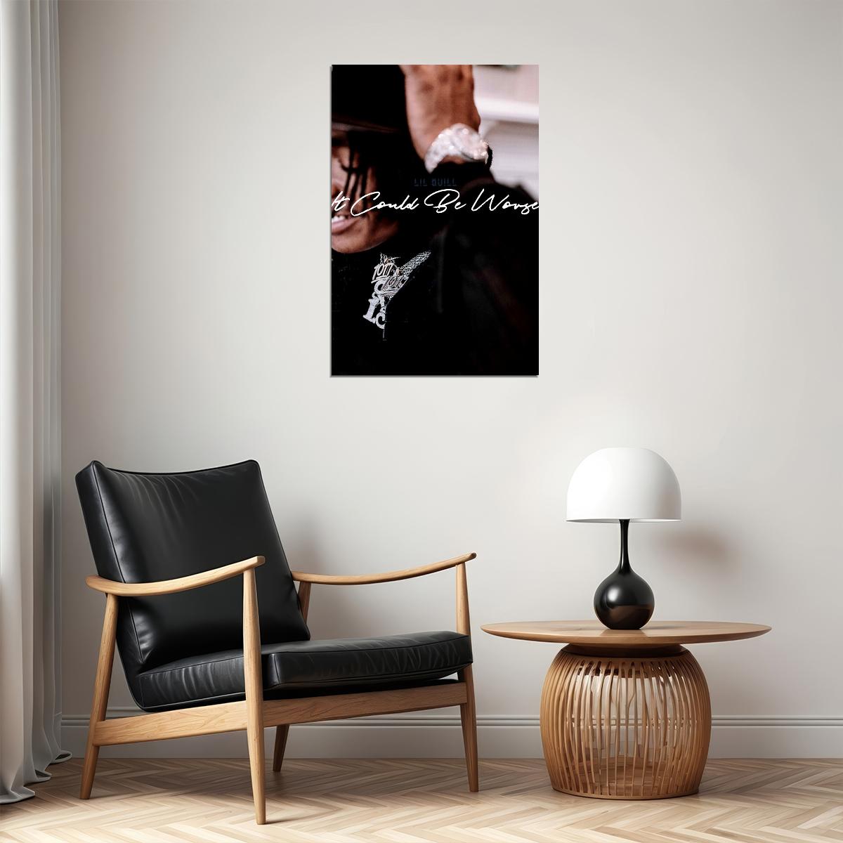 Lil Quill It Could Be Worse Poster Wall Art Print Home Wall Decor - xonomax