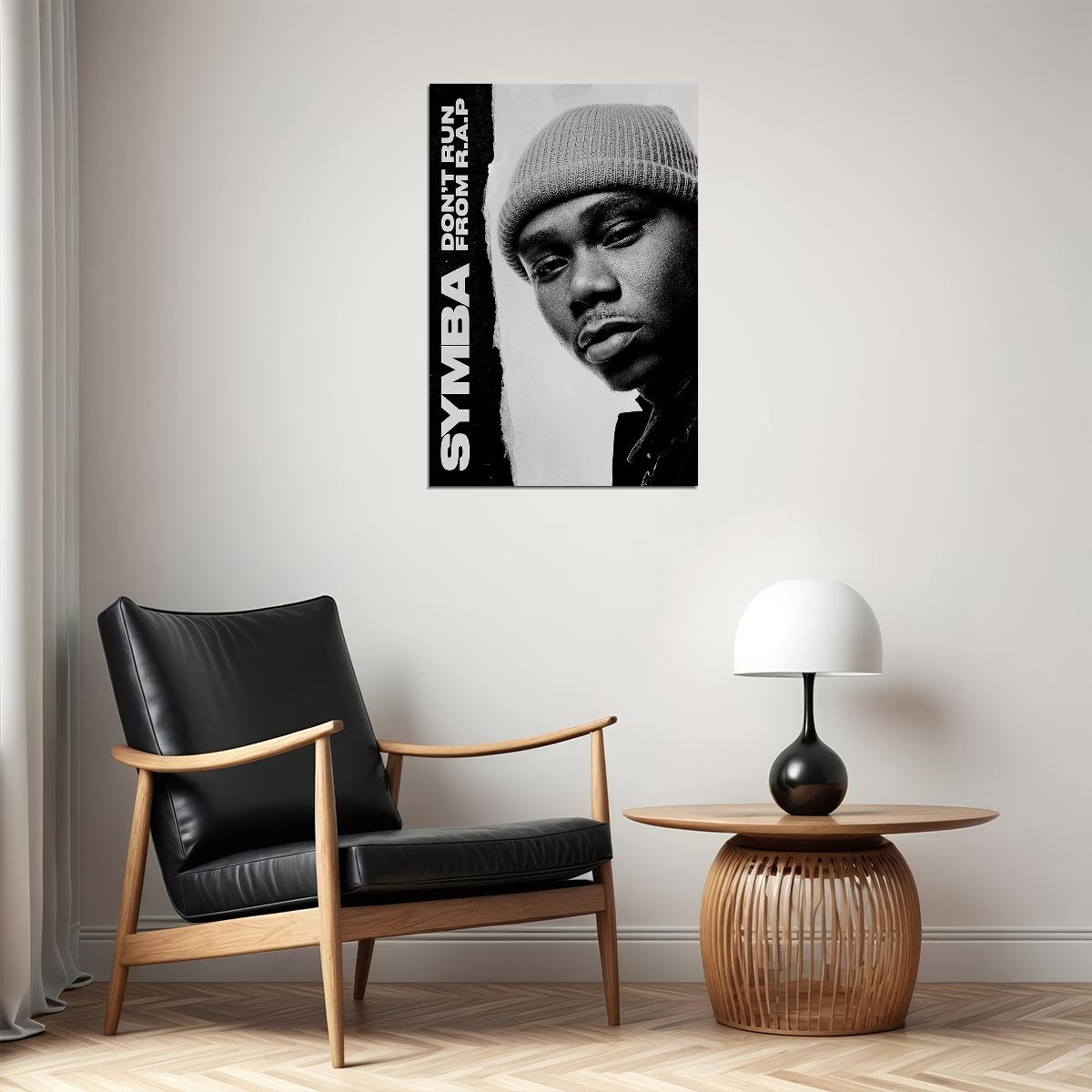 Symba Album Dont Run From Rap Poster Wall Art Print Home Wall Decor - xonomax