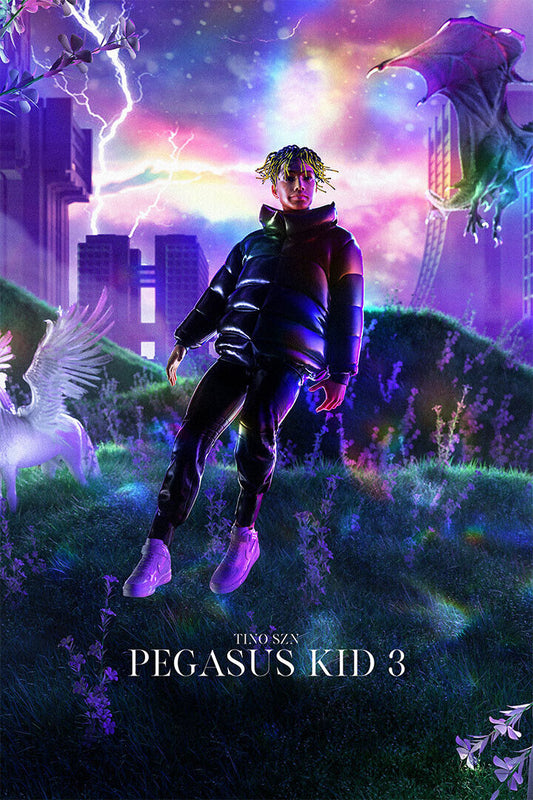Tino Szn Album Pegasus Kid 3 Poster Wall Art Print Home Wall Decor - xonomax