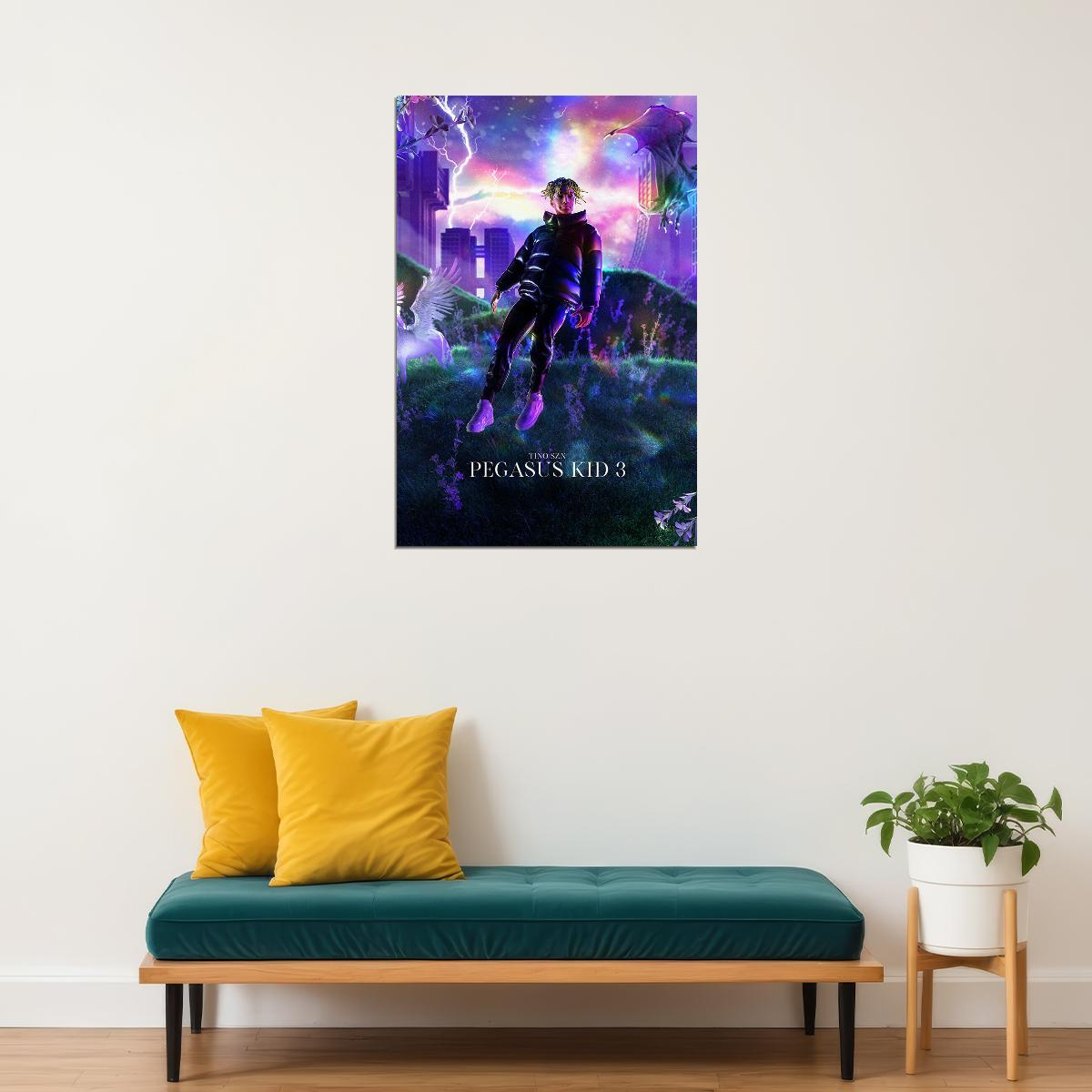 Tino Szn Album Pegasus Kid 3 Poster Wall Art Print Home Wall Decor - xonomax