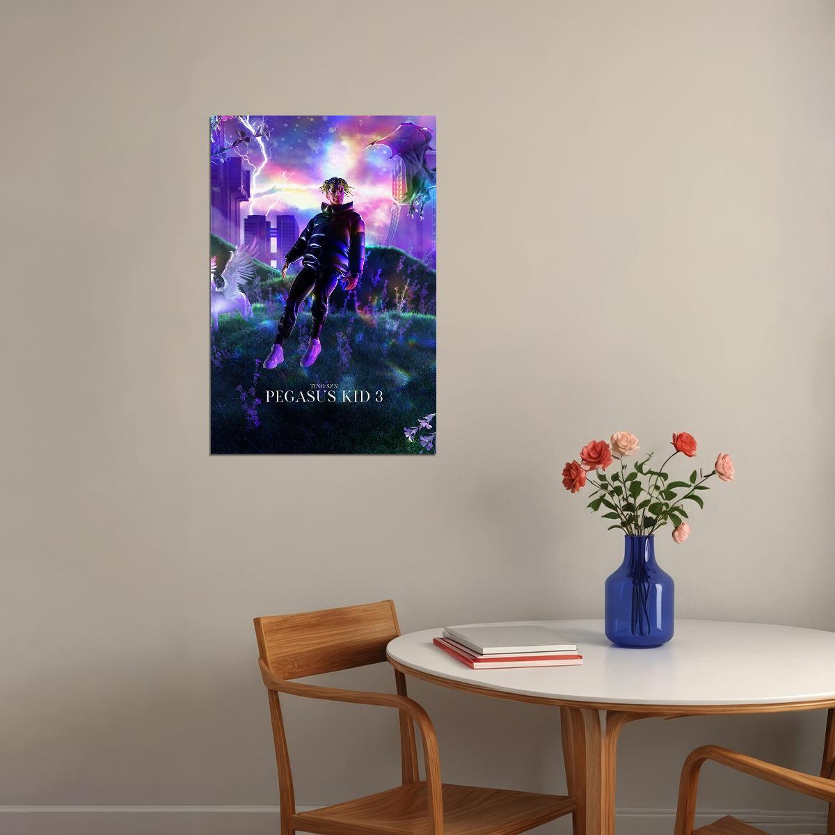 Tino Szn Album Pegasus Kid 3 Poster Wall Art Print Home Wall Decor - xonomax