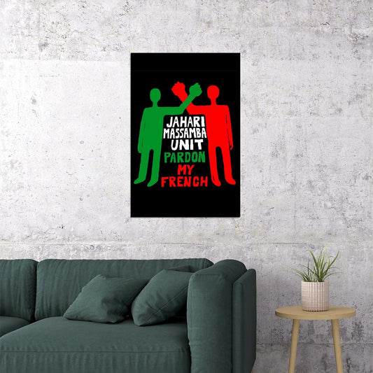 Madlib Karriem Riggins Pardon My French Poster Wall Art Print Home Wall Decor - xonomax