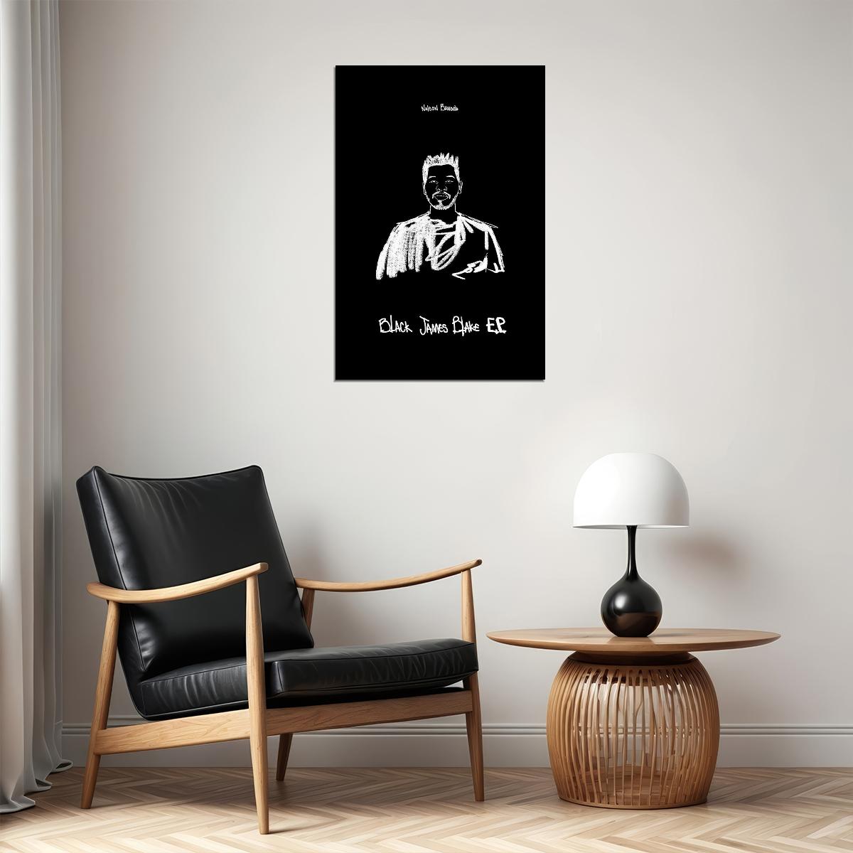 Nelson Bandela Album Black James Blake Poster Wall Art Print Home Wall Decor - xonomax