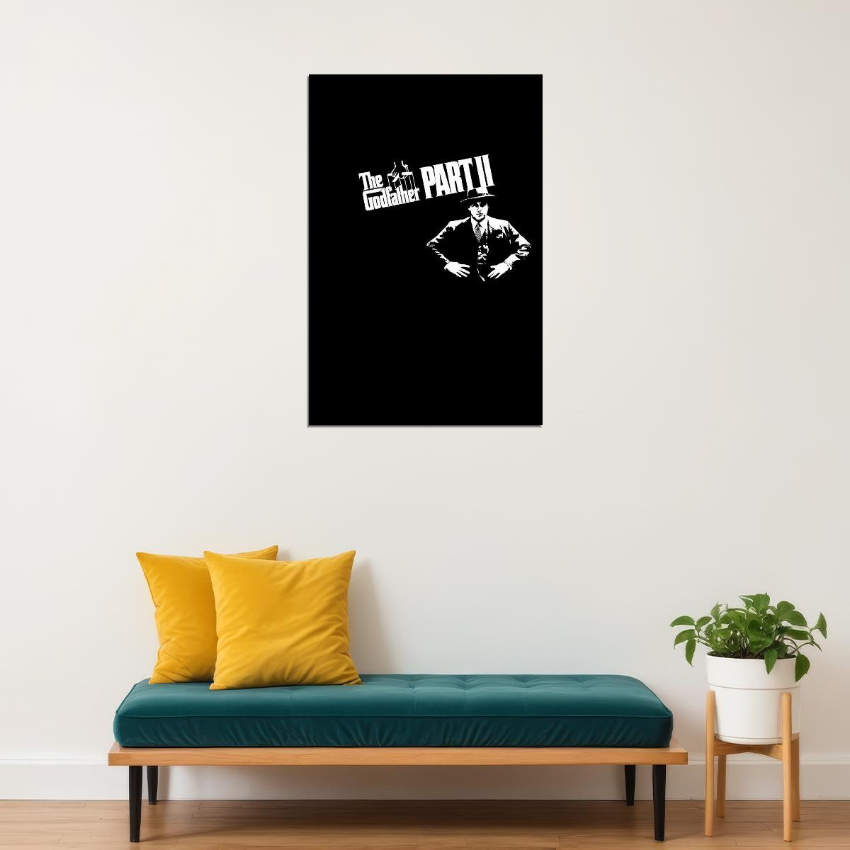The Godfather Part Ii Classic Movie Action Crime Poster Wall Art Print Home Wall Decor - xonomax