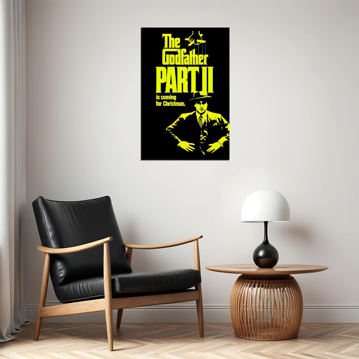The Godfather Part Ii Classic Movie Crime Action Poster Wall Art Print Home Wall Decor - xonomax