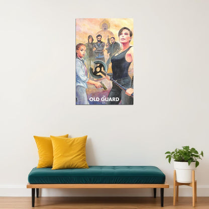 The Old Guard Movie Cartoon Characters Poster Wall Art Print Home Wall Decor - xonomax
