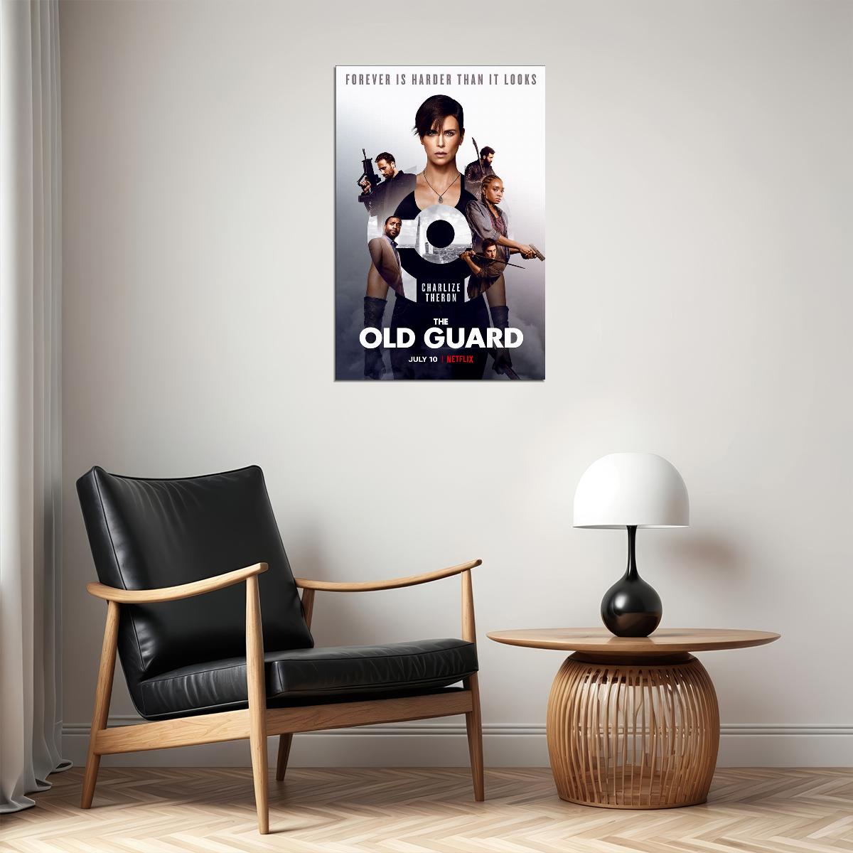 The Old Guard Movie Action Fantasy Adventure Poster Wall Art Print Home Wall Decor - xonomax