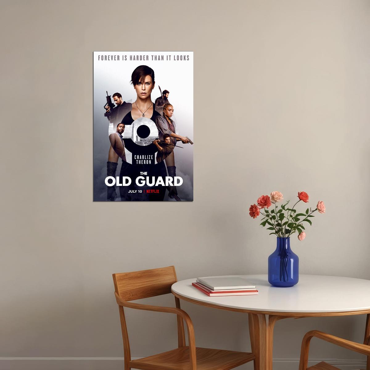 The Old Guard Movie Action Fantasy Adventure Poster Wall Art Print Home Wall Decor - xonomax