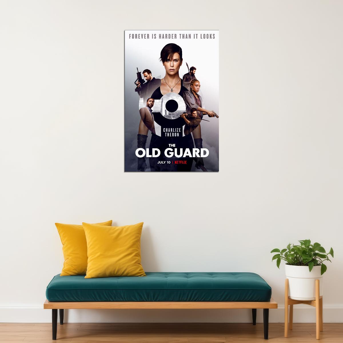 The Old Guard Movie Action Fantasy Adventure Poster Wall Art Print Home Wall Decor - xonomax