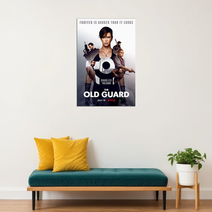 The Old Guard Movie Action Fantasy Adventure Poster Wall Art Print Home Wall Decor - xonomax