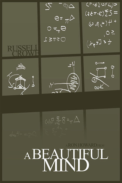 A Beautiful Mind Movie Romance Drama Poster Wall Art Print Home Wall Decor - xonomax