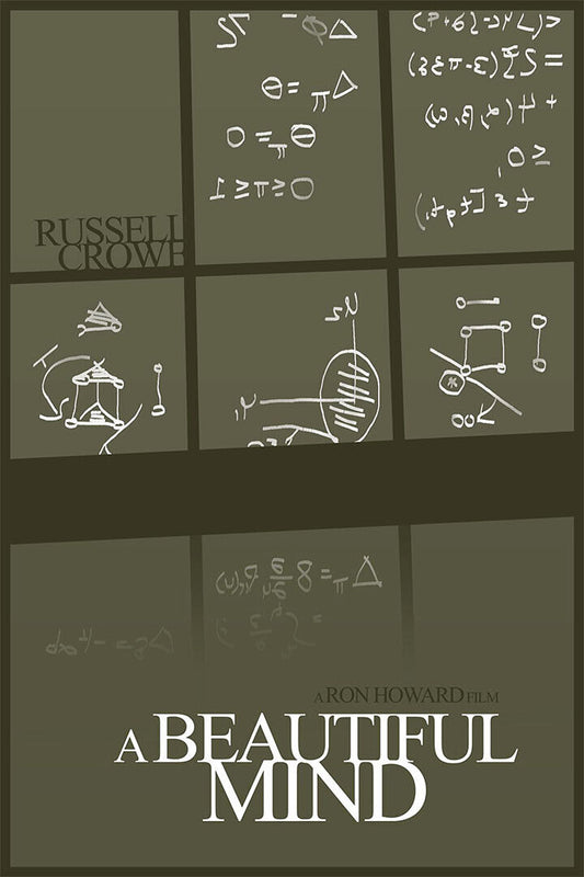 A Beautiful Mind Movie Romance Drama Poster Wall Art Print Home Wall Decor - xonomax