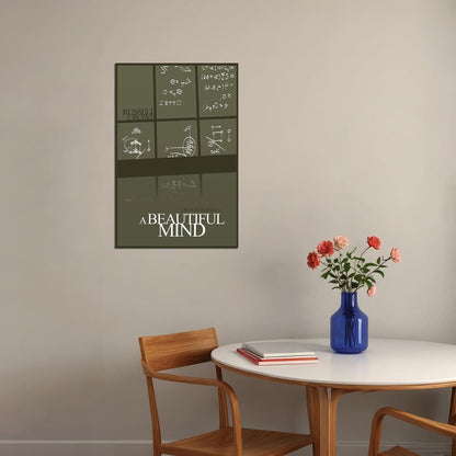 A Beautiful Mind Movie Romance Drama Poster Wall Art Print Home Wall Decor - xonomax