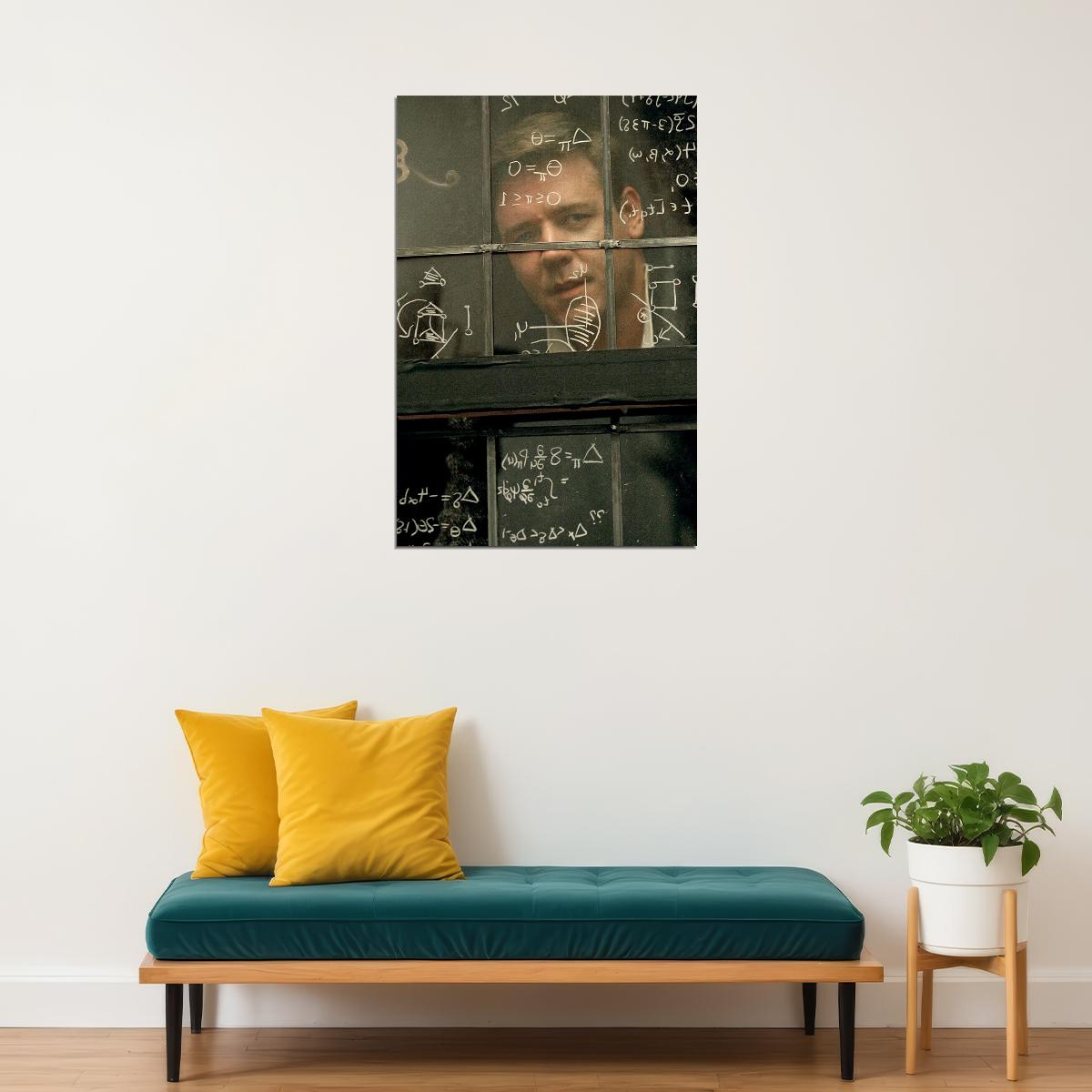 A Beautiful Mind Movie Drama Romance Poster Wall Art Print Home Wall Decor - xonomax
