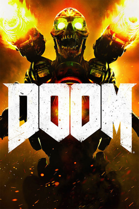 Doom Video Game Series Adventure Role Playing Game Poster Wall Art Print Home Wall Decor