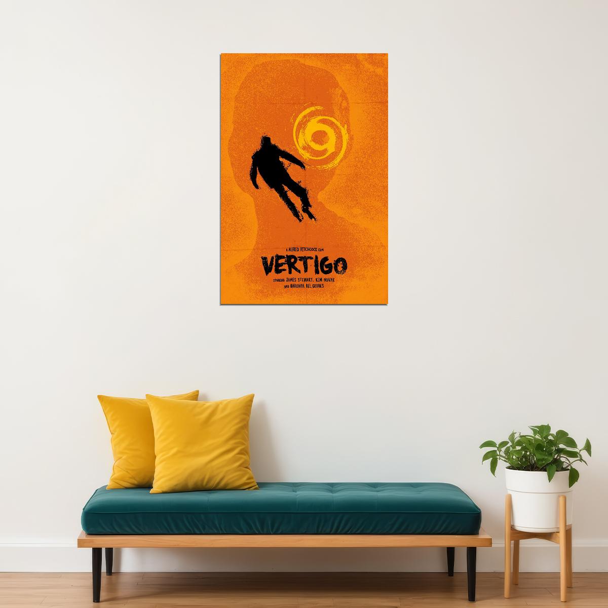 Vertigo Movie Mystery Romance Thriller Poster Wall Art Print Home Wall Decor - xonomax