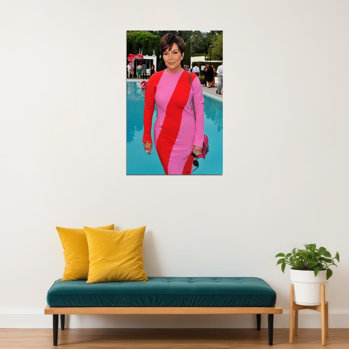 Kris Jenner Great Inspirational Celebrity Producer Poster Wall Art Print Home Wall Decor - xonomax