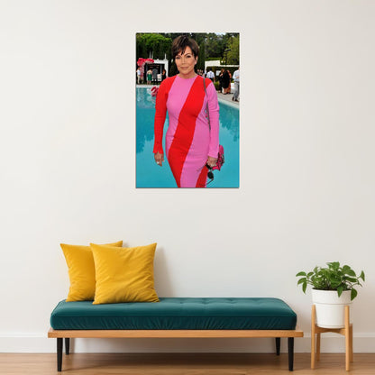 Kris Jenner Great Inspirational Celebrity Producer Poster Wall Art Print Home Wall Decor - xonomax