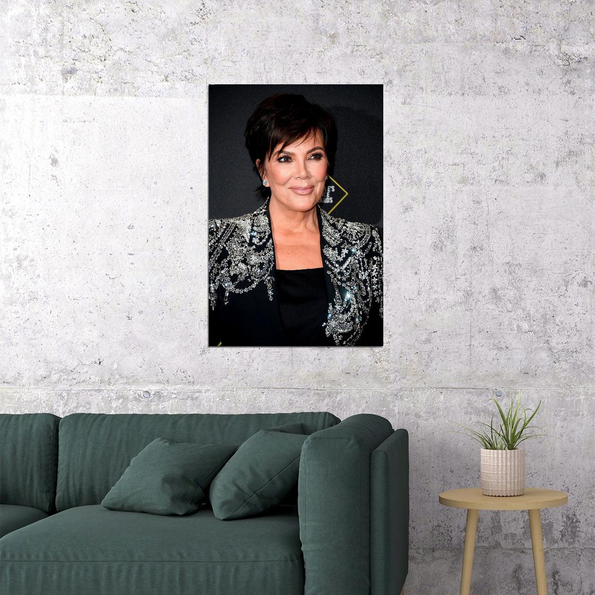 Kris Jenner Great Inspirational Media Personality Poster Wall Art Print Home Wall Decor - xonomax