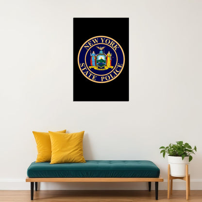 New York State Police Security Poster Wall Art Print Home Wall Decor - xonomax