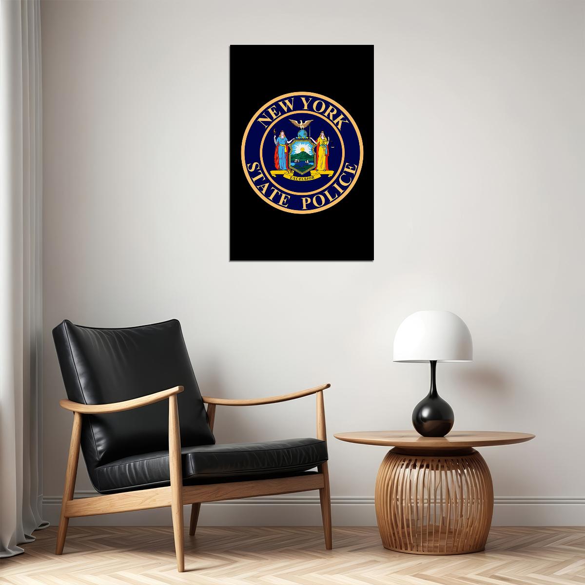 New York State Police Security Poster Wall Art Print Home Wall Decor - xonomax