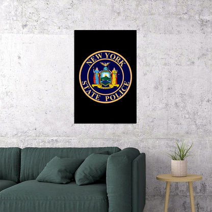 New York State Police Security Poster Wall Art Print Home Wall Decor - xonomax