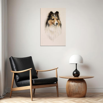 Sheltie Sunflower Dog Breed Small Animal Poster Wall Art Print Home Wall Decor - xonomax