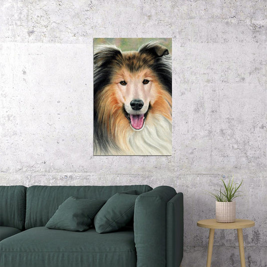 Sheltie Sunflower Small Animal Dog Breed Poster Wall Art Print Home Wall Decor - xonomax