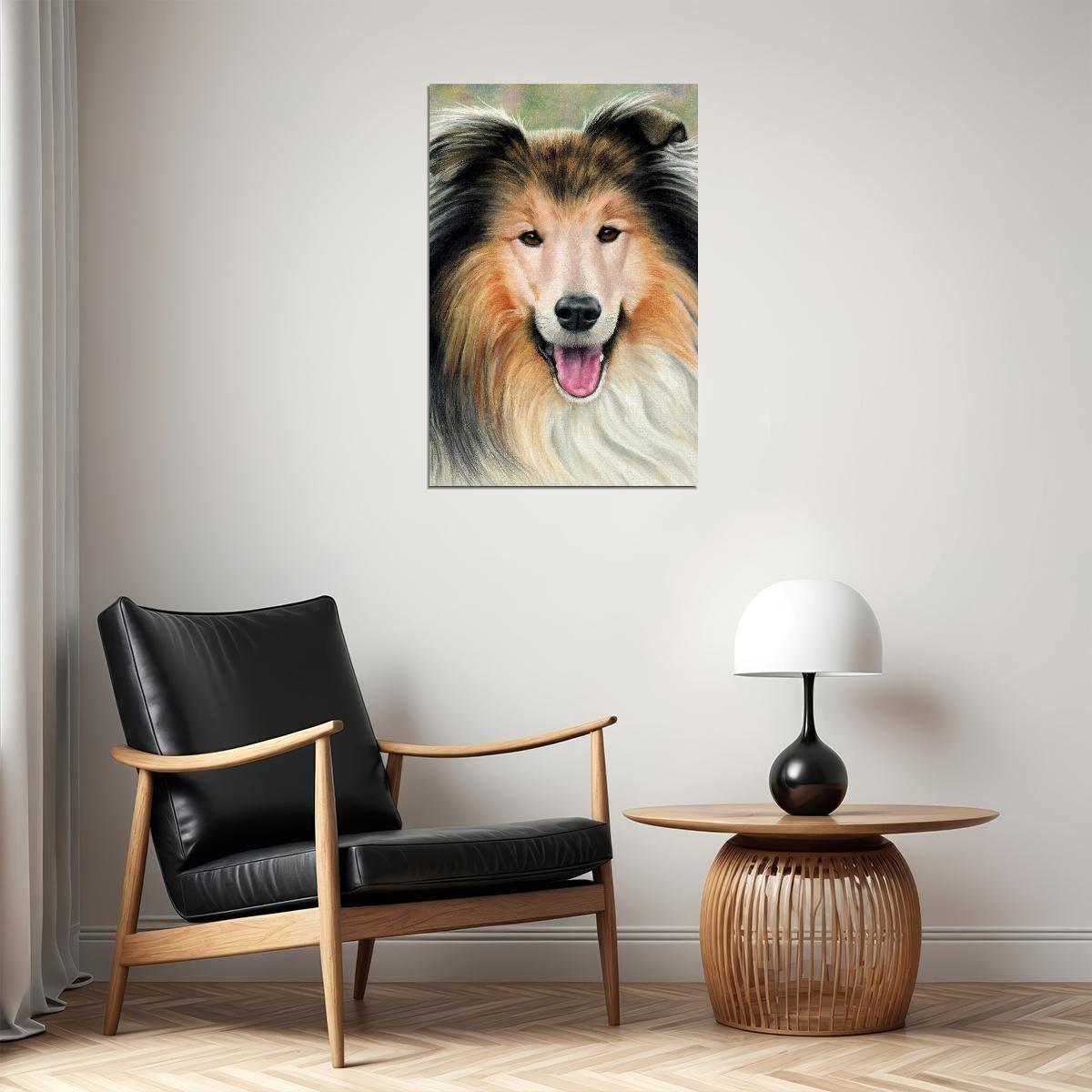 Sheltie Sunflower Small Animal Dog Breed Poster Wall Art Print Home Wall Decor - xonomax