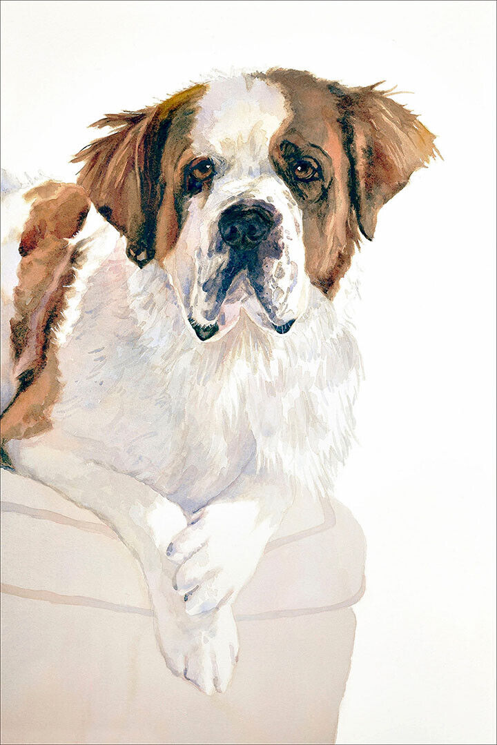 St Bernard I Wuff You Dog Pictures Poster Wall Art Print Home Wall Decor - xonomax