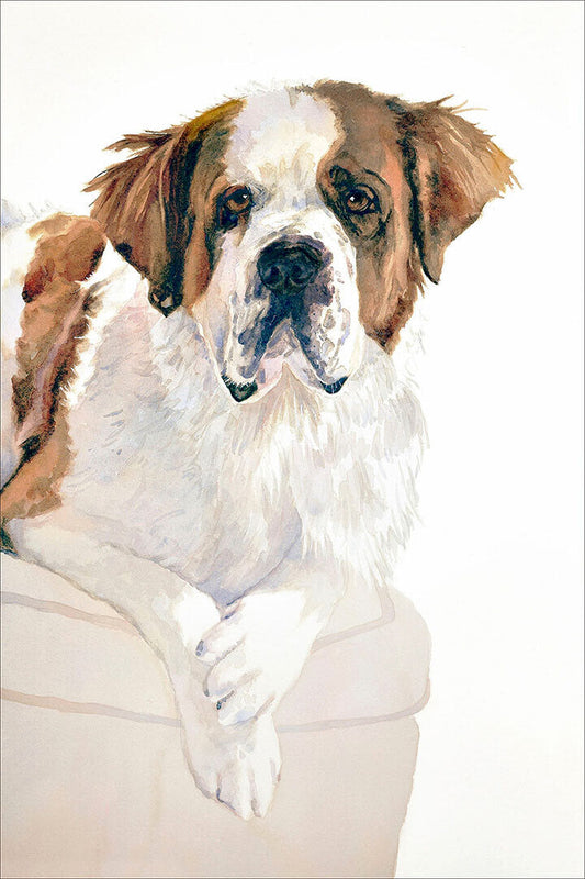 St Bernard I Wuff You Dog Pictures Poster Wall Art Print Home Wall Decor - xonomax