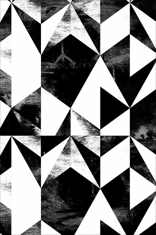 Black And White Contemporary Symbopl Poster Wall Art Print Home Wall Decor - xonomax