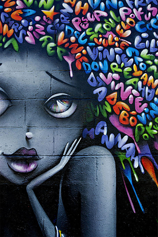 Street Art Graffiti Writing Figure Poster Wall Art Print Home Wall Decor - xonomax